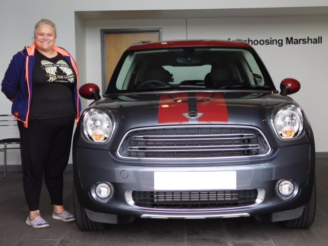 Happy customer collecting her #MINI Cooper D ALL4 Countryman Park Lane from Danny <a href="/Marshall_MINI/">Marshall MINI</a>. #adventures #marshallmoments #66Plate