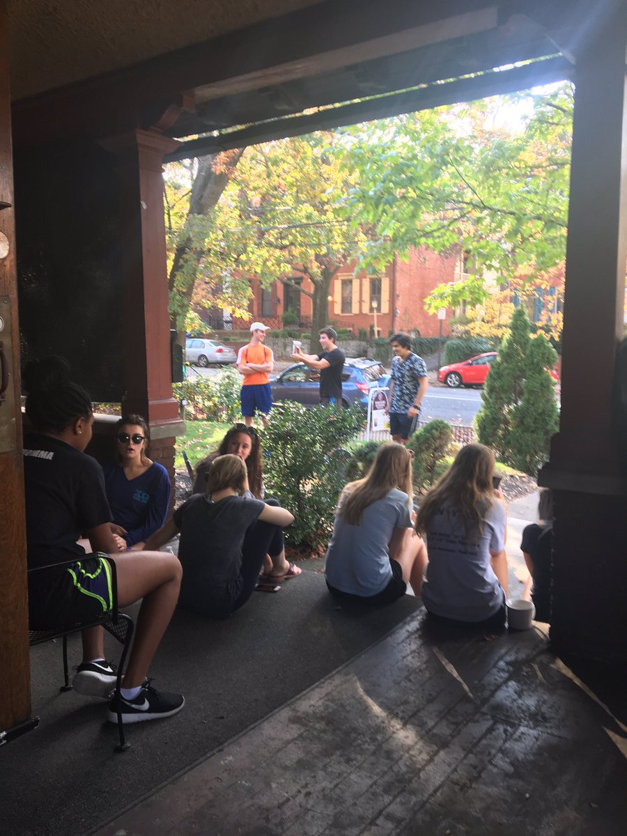 GM Kershner putting the final touches on the haunted house with some precise accuracy with the staple gun from range! Monday 6-8!!#AEKDB