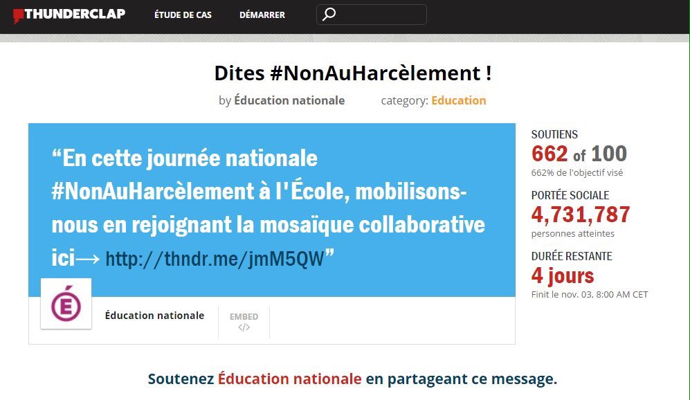 Merci <a href="/AnnickGirardin/">Annick Girardin</a> d'avoir rejoint la mobilisation #NonAuHarcèlement ! 
Participez aussi au tonnerre de tweets → thndr.me/nrkyCy