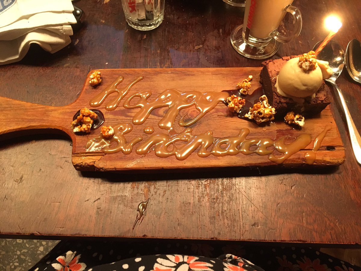 Wonderful meal at @JamiesItalianUK Liverpool last night - dessert was extra special - amazing thank you all