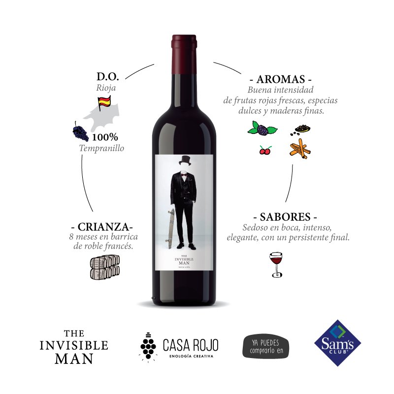 Frutos rojos, especias dulces y maderas finas: Encuentra a #TheInvisibleman en @mercadovinosmx / #Intenso, #elegante, persistente.