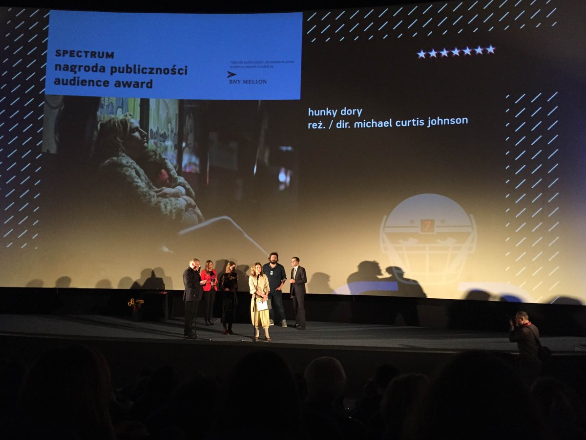 hunkydorymovie's tweet photo. Hunky Dory won the audience award at this year's American Film Festival in Wroclaw!!! https://t.co/8pBdqfmEkp