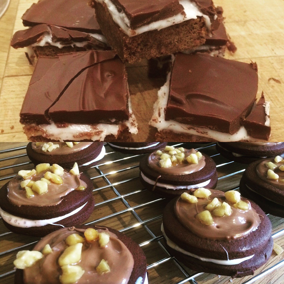 rose_franklin6's tweet photo. A very productive day! Chocolate & Peppermint Shortbread plus Chocolate & Honeycomb s'mores #chocolateoverload #dayofbaking https://t.co/Ua0FbscHQ2