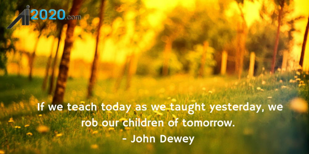 rwcea's tweet image. If we teach today as we taught yesterday, we rob our children of tomorrow. - John Dewey