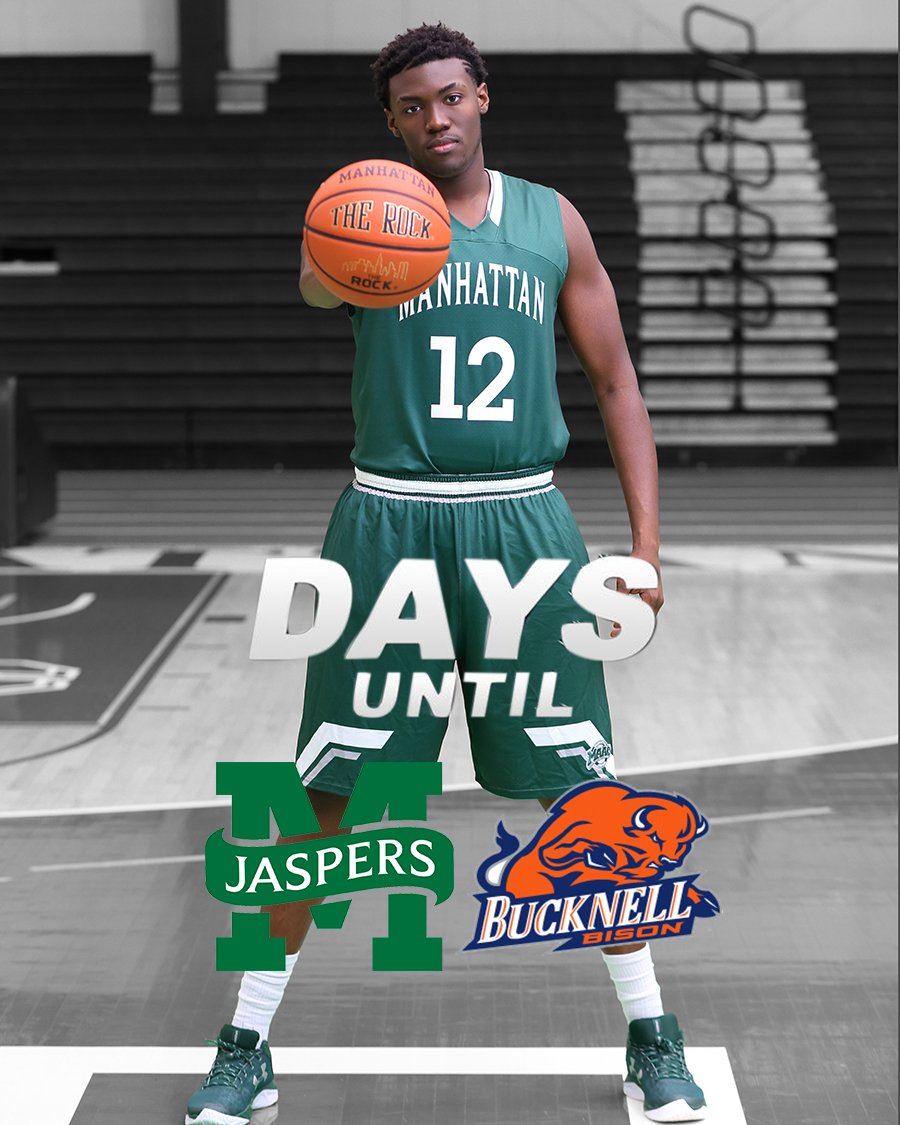 GoJaspers's tweet photo. MBB: #JasperNation just 12 days until Zavier Peart and #ManhattanMBB open the season at Bucknell! https://t.co/9GUzUUG4Om