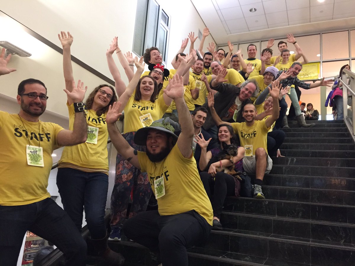 shelligator's tweet photo. My Heroes!!! #MICE2016 was a wonder. Thank you all for coming out! https://t.co/p5VLgvfdee