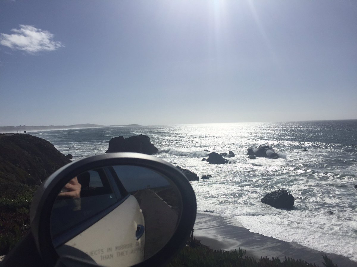Beach drive. #sonomacoast #minicooper