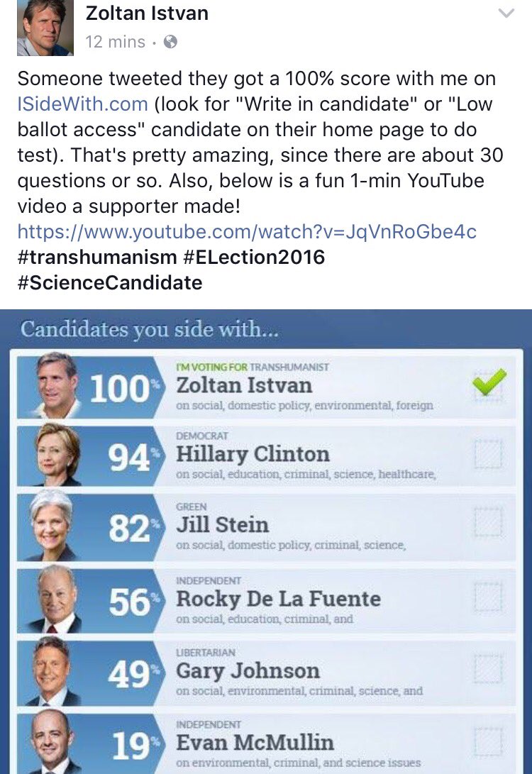 zoltan_istvan's tweet photo. Sone fun new stuff out!!
https://t.co/WmlzkaZbFO #transhumanism #Election2016 #ScienceCandidate https://t.co/qSEtcCECHT