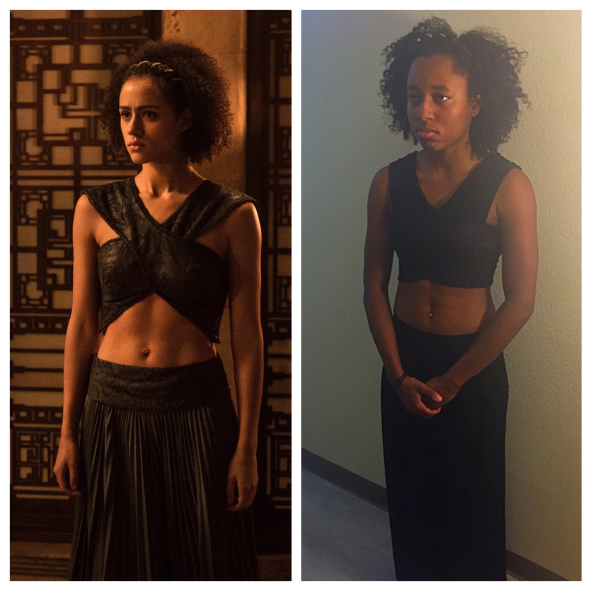 dameison's tweet photo. I 💙 Missandei! Happy Halloweekend. Hope I did you justice 😊@missnemmanuel @GameOfThrones #GameOfThrones #missandei https://t.co/IEPzETTYmh