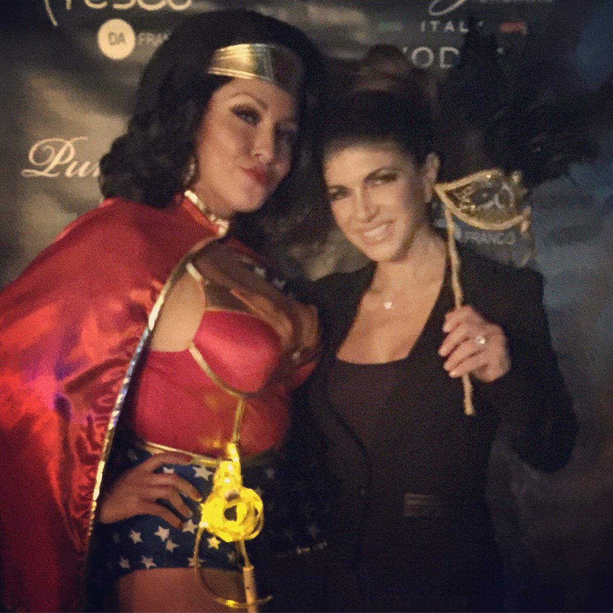 nanettemurren's tweet photo. #WonderWoman #halloween2016 @Teresa_Giudice #rhonj #frescodafranco https://t.co/EDBwGnvBY9