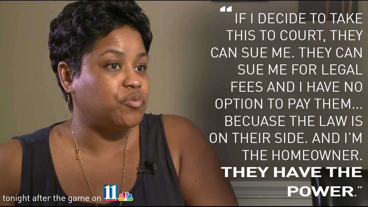 11AliveNews's tweet photo. Few checks & balances puts residents at mercy of boards, covenants. @LindstromNews reports on residents' #HOAHorrors https://t.co/JWDT7xyEPt https://t.co/VXK3eER96j