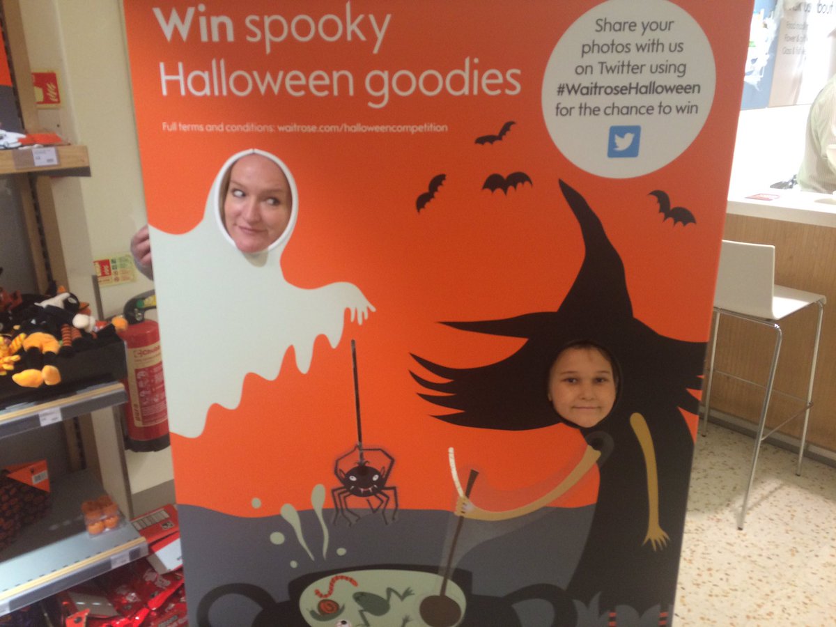 #WaitroseHalloween My nephew and I having some spooky fun! 🎃