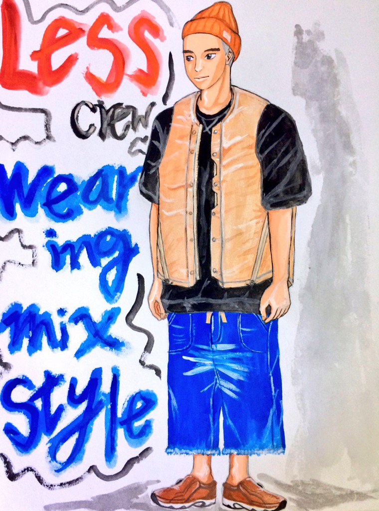guwa72's tweet photo. Less crew wearing mix style😁
#fashion #fashionillustration #art #draw #drawing #lesstaiwan #meanswhile #mythography https://t.co/Hkr8M79amP