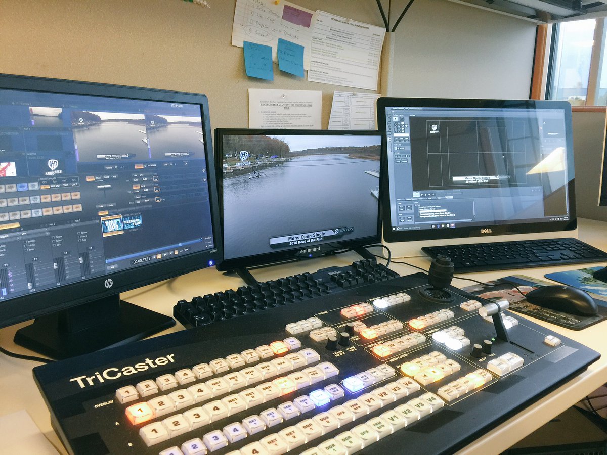 A Look at <a href="/GOBLEACHERS1/">BLEACHERS</a> Stamford CT studios, where we remotely produced a 3 cam - Net 20 hour broadcast for <a href="/nysrowing/">NYS Rowing Assoc</a> #hof2016