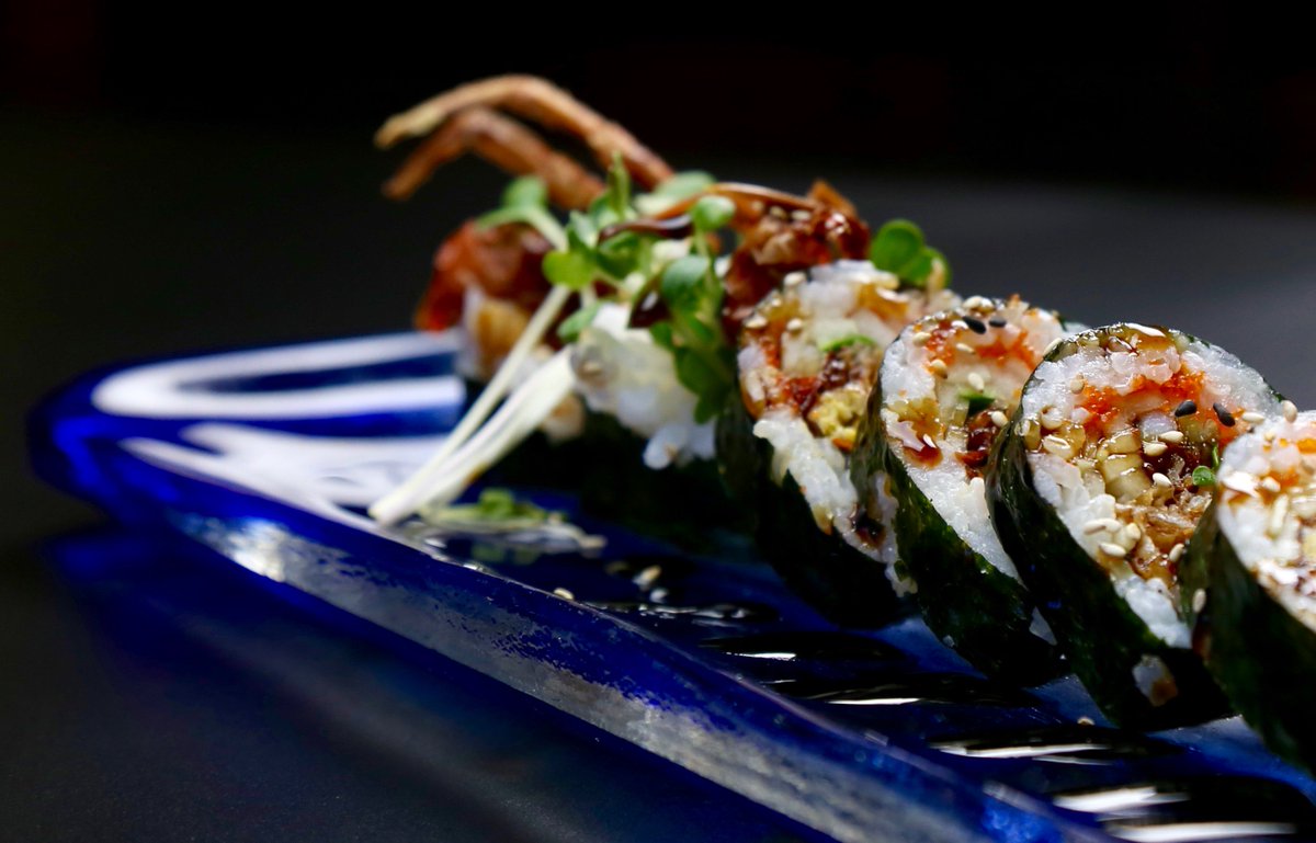 Monday night only (Halloween special!): 
Tempura shrimp (with veggies) $7
Spider roll $5
Watermelon Lime Ale $5 for a 25 oz mug