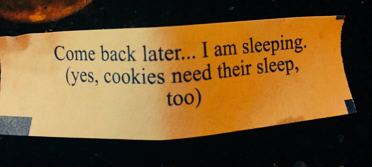 LauraBraun3's tweet photo. When a fortune cookie can't even dish you some good news. https://t.co/4e8T9OWVtW