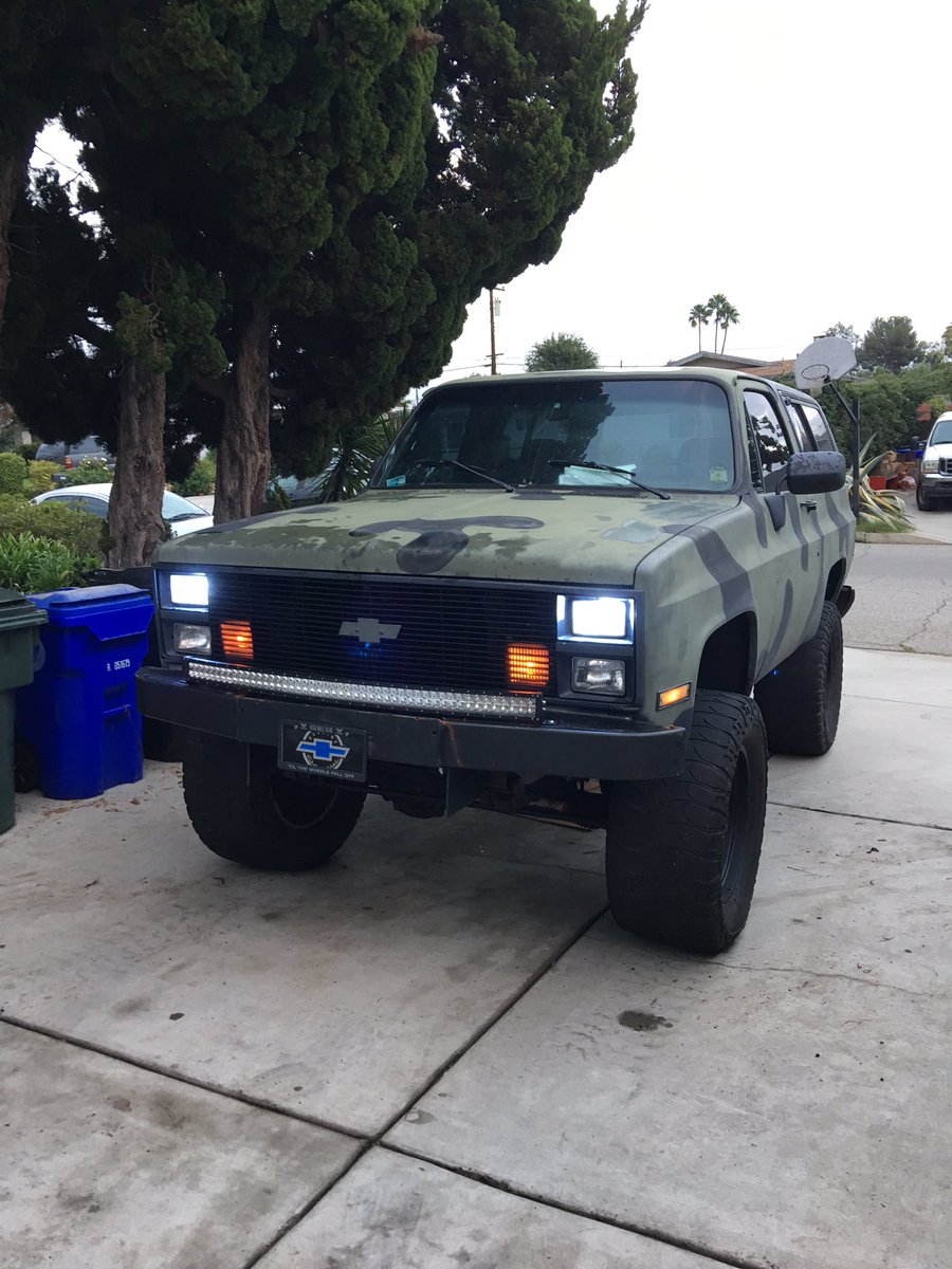 Mikedeeemcee's tweet photo. My new toy. Needs a little love but God willing, it will be fine #454BBC #ChevyK5 #Blazer https://t.co/blDluqU1hz