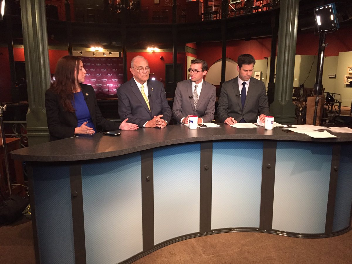 YPGoldfeder's tweet photo. First @SenSchumer won his debate and now watching @nily take on #MikeLong and knock it out of the park! https://t.co/wQ8yDaB2eU