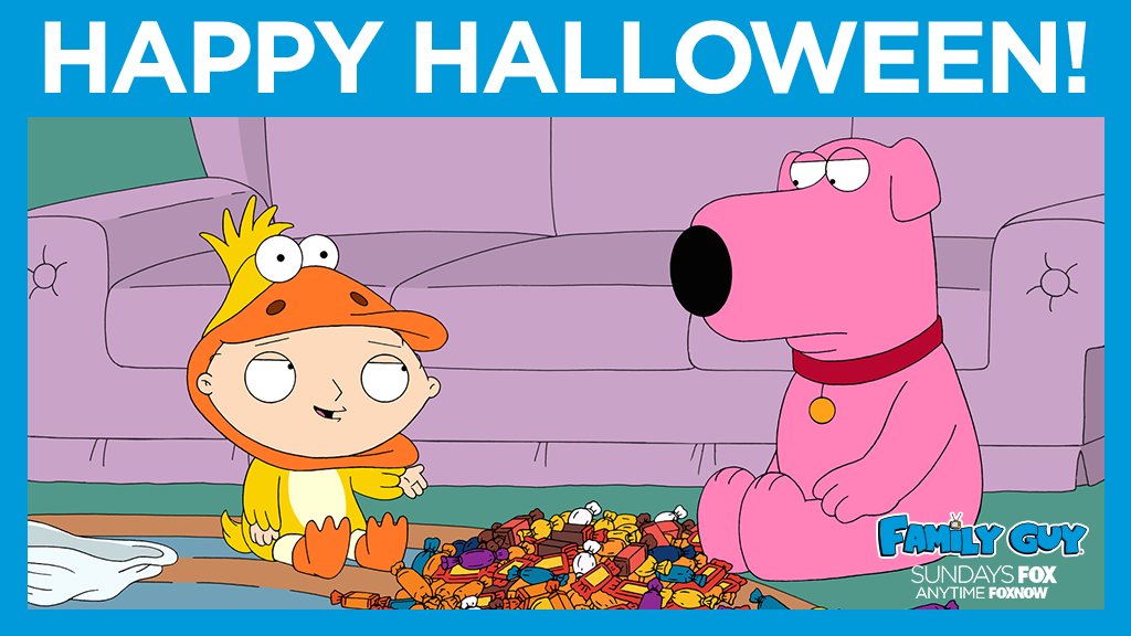 FamilyGuyonFOX's tweet photo. Freakin' sweet! Happy Halloween from #FamilyGuy. 🎃 https://t.co/s4gUkgLnr8