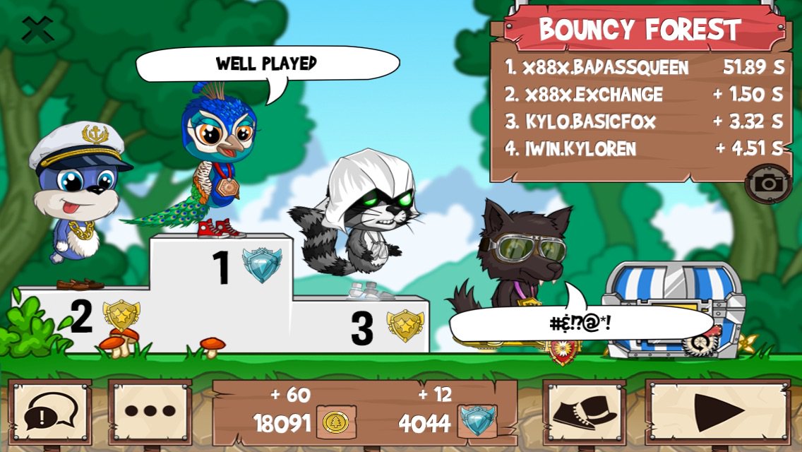 1BadAssQueen's tweet image. Get on my level, son! #funrun2 #Exchange #basicfox #KyloRen