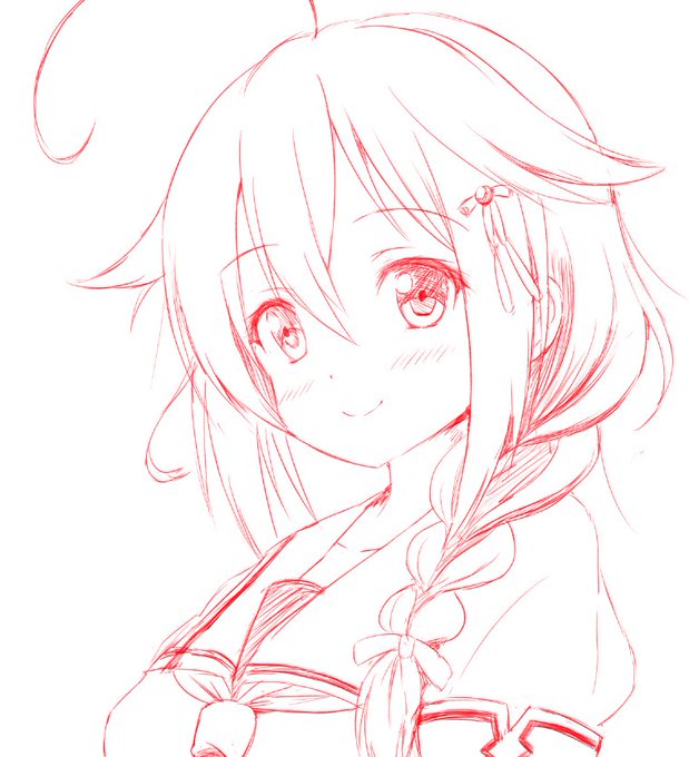 時雨の下書き #kancolle #shigure 