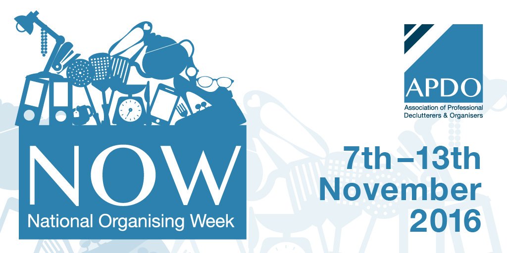 apdouk's tweet image. ONE week to go until National Organising Week! We plan to motivate you to pack in #procrastination &amp;amp; tackle niggling tasks #NOWorganise