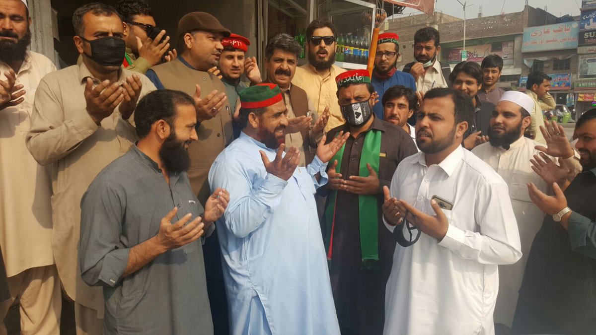 PTIPeshawar's tweet image. Huge number of PK4 workers going to swabi interchange leading by Mpa @ArifYousafPTI 
#LockdownUpdates