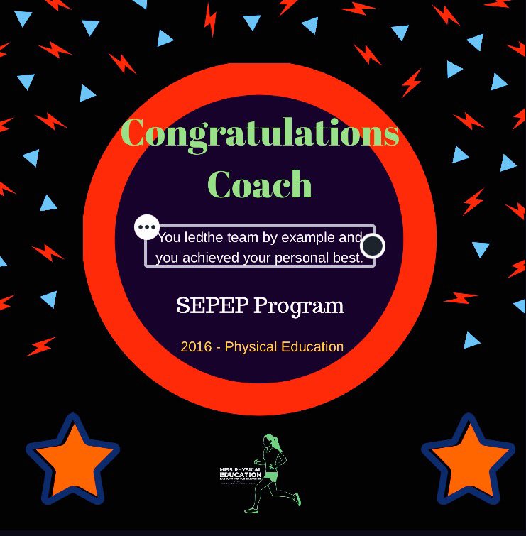 cpola17's tweet photo. Preparing digital badges for my Ss who are near completing their #SEPEP program. One of the best programs going around #physed https://t.co/EbysPHNwyB