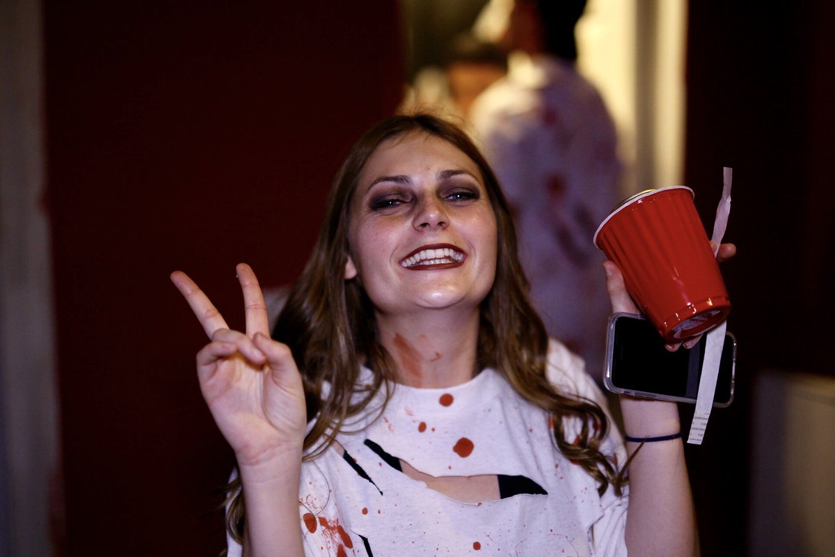 samantha_jsmith's tweet photo. when you're a zombie but you also like to party #PIP2016 https://t.co/3BiYkjYHSu