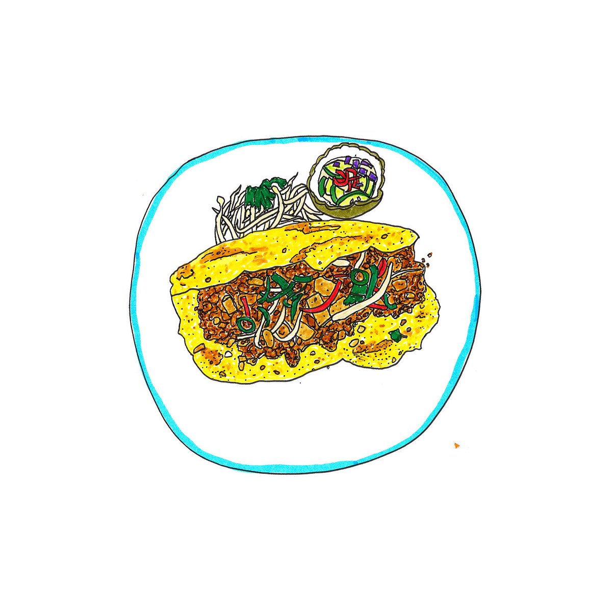 CRÈPE CRUSH: prawn, tofu, coconut &amp; turmeric crèpe w/ house picked cucumber from the latest <a href="/ChatThaiChatter/">Chat Thai</a>