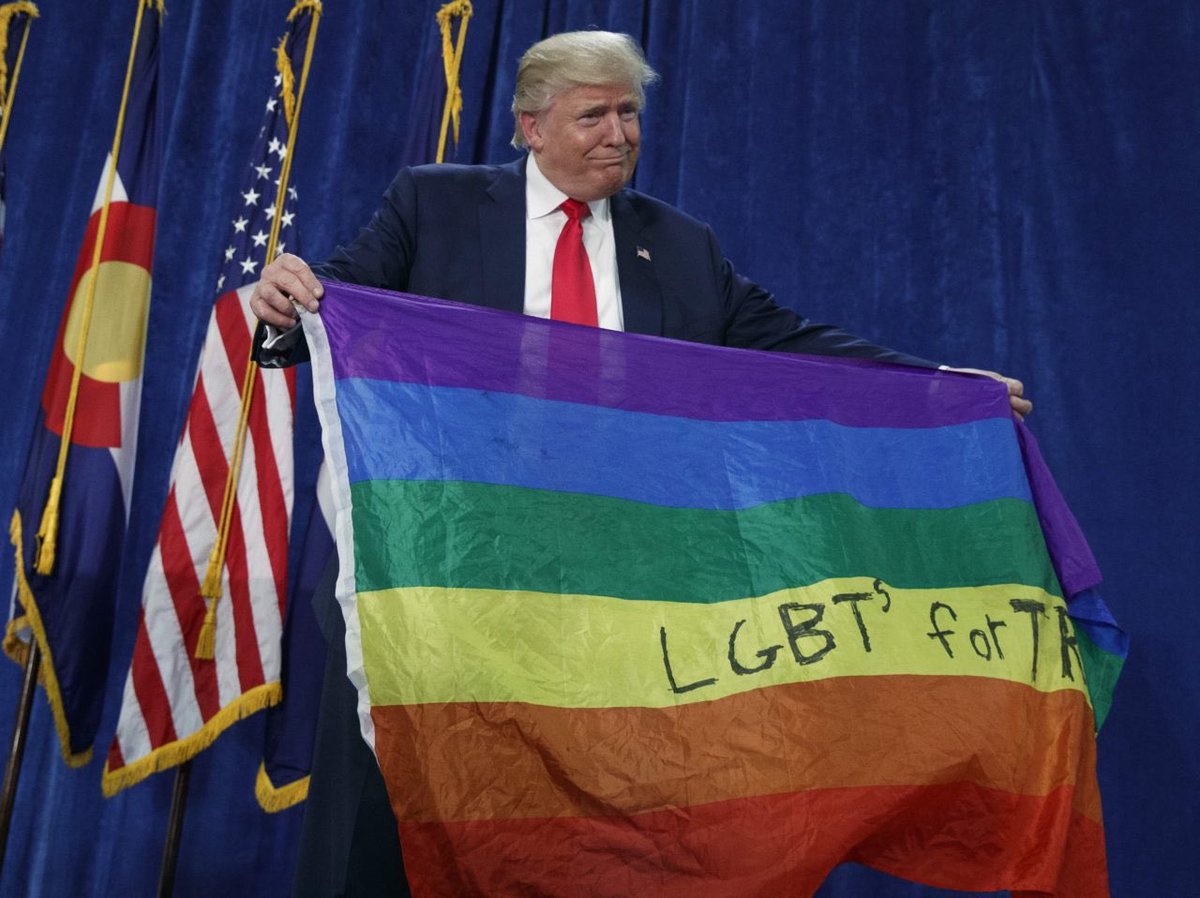 TRUMP IS THE PRESIDENT FOR ALL AMERICANS. #LGBT4TRUMP 🏳️‍🌈🇺🇸❤️