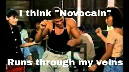 LiaSkylar_Music's tweet photo. I when I hear the word "Novocain" in a movie... @fitforrivals @iamreneephoenix #novocain #ffr #freakmachine #damage https://t.co/hfICO861QZ
