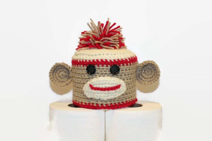 MunkeeLady's tweet photo. Sock Monkey Toilet Tissue Cover https://t.co/gS8z4uNAtA #Etsymntt #UnderTwenty https://t.co/665tC01OrR
