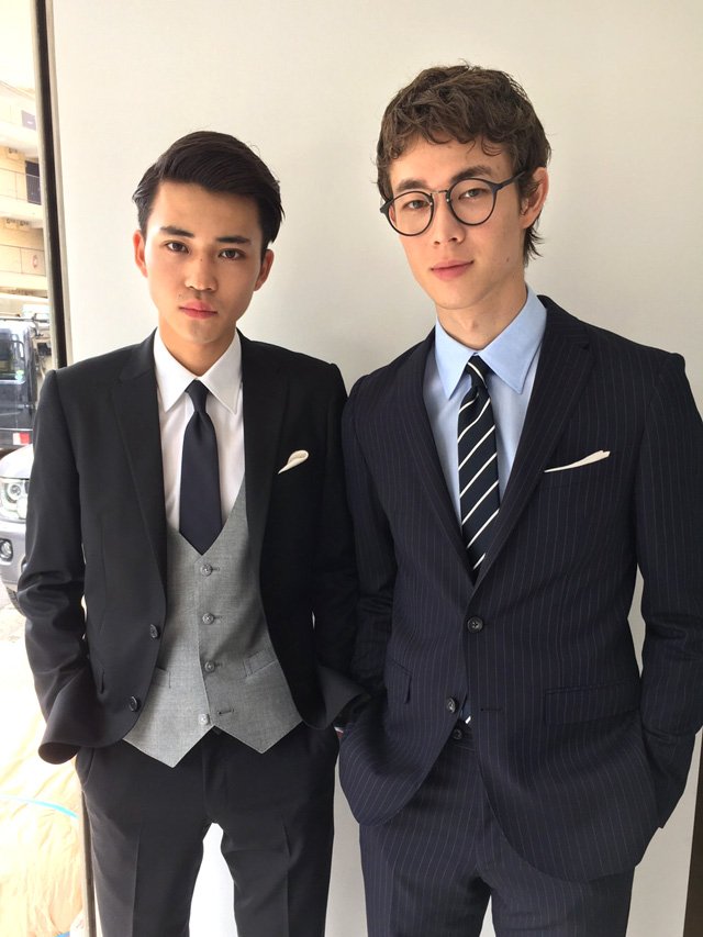 Men S Non No メンズノンノモデルのスーツ撮影 未公開オフショット 着こなし詳細は 中田圭祐 T Co Yikcsfikvd 宮沢氷魚 T Co Lm4z1xy4va