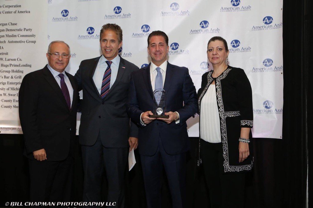 FayBeydoun13's tweet photo. The american arab chamber was honored to award Mr Ron Boji on Friday with bridge builder of the year award https://t.co/SC7nD6irqK