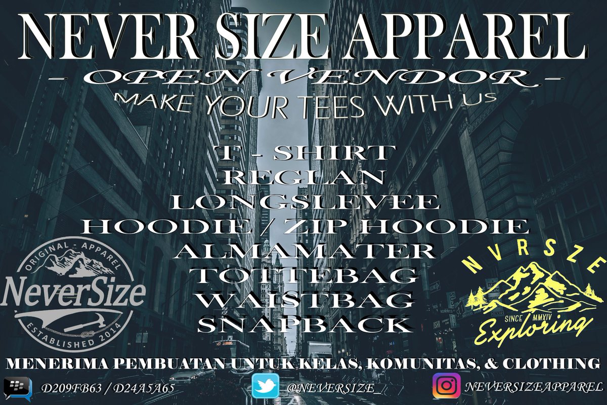 Never Size Apparel tweet media