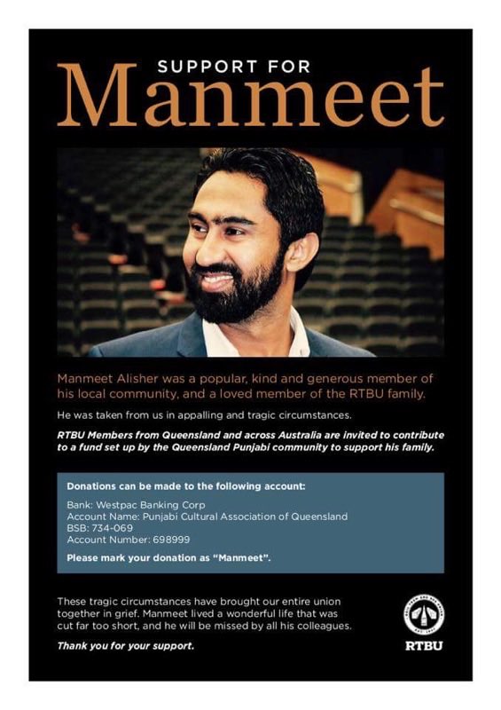 MarkBaileyMP's tweet photo. If you'd like to donate to support family of bus driver Manmeet Alisher who tragically lost his life while serving the public,you can here; https://t.co/OQDtYa5BIi