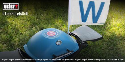 WeberGrills's tweet photo. Cubs win! #LetsGoLetsGrill #FlyTheW https://t.co/Bx4qZazAE2 https://t.co/HkrYPmOylO