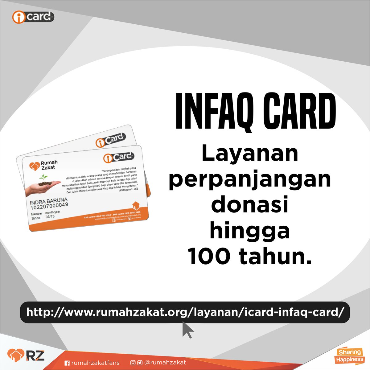 rumahzakat's tweet photo. #KemudahanDonasi Ayo berinfaq, bisa Sobat tunaikan via i-Card https://t.co/f4CVV0tnWu https://t.co/FAY8wkRWdc