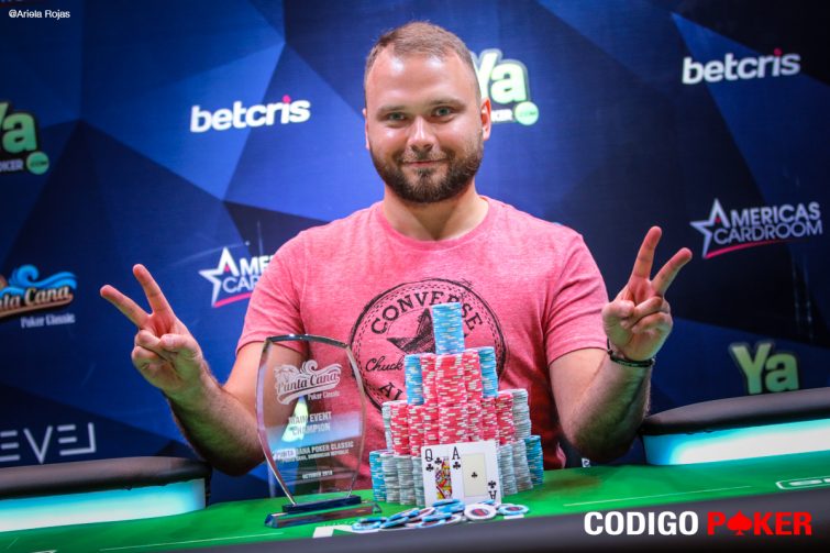 CodigoPoker's tweet photo. Eduards Kudrjavcevs wins the @PuntaCanaPoker 2016. Congrats! π©π΄ππ° πππ https://t.co/u92pCa5qKr #PCPC2016 https://t.co/1AelsPQQSz