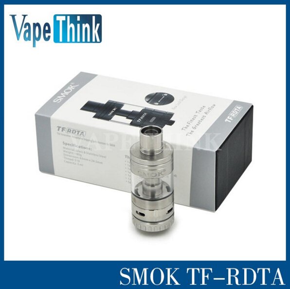 VapeThink's tweet image. Smok TF-RDTA Tank 5ML Capacity with Pre-installed S2 Deck Side Airflow Slots : aliexpress.com/store/product/…
#vaping #vapethink #ecigs