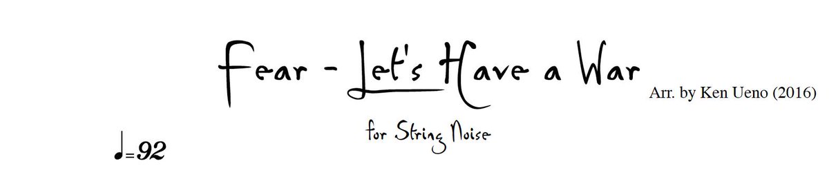 DJ_Moderne's tweet photo. Small little Punk Rock arrangement for @StringNoise #Fear #LetsHaveaWar https://t.co/fKXqbm1un4