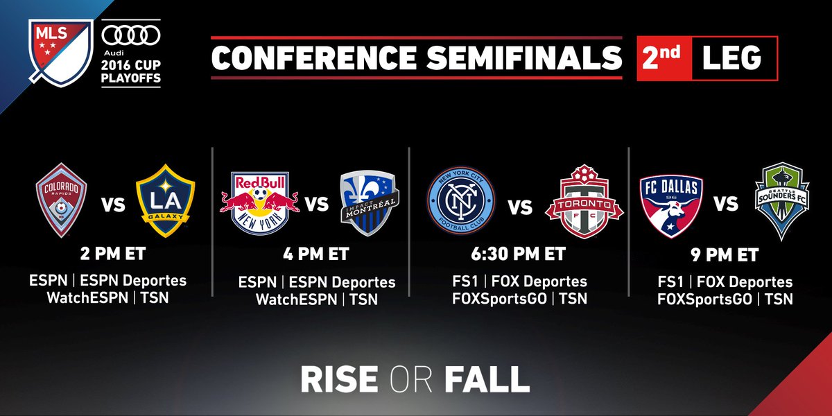 MLS's tweet photo. 📅 Sunday, November 6th 📅

We're doing #SoccerSunday all over again. #MLSCupPlayoffs https://t.co/008976R5mq