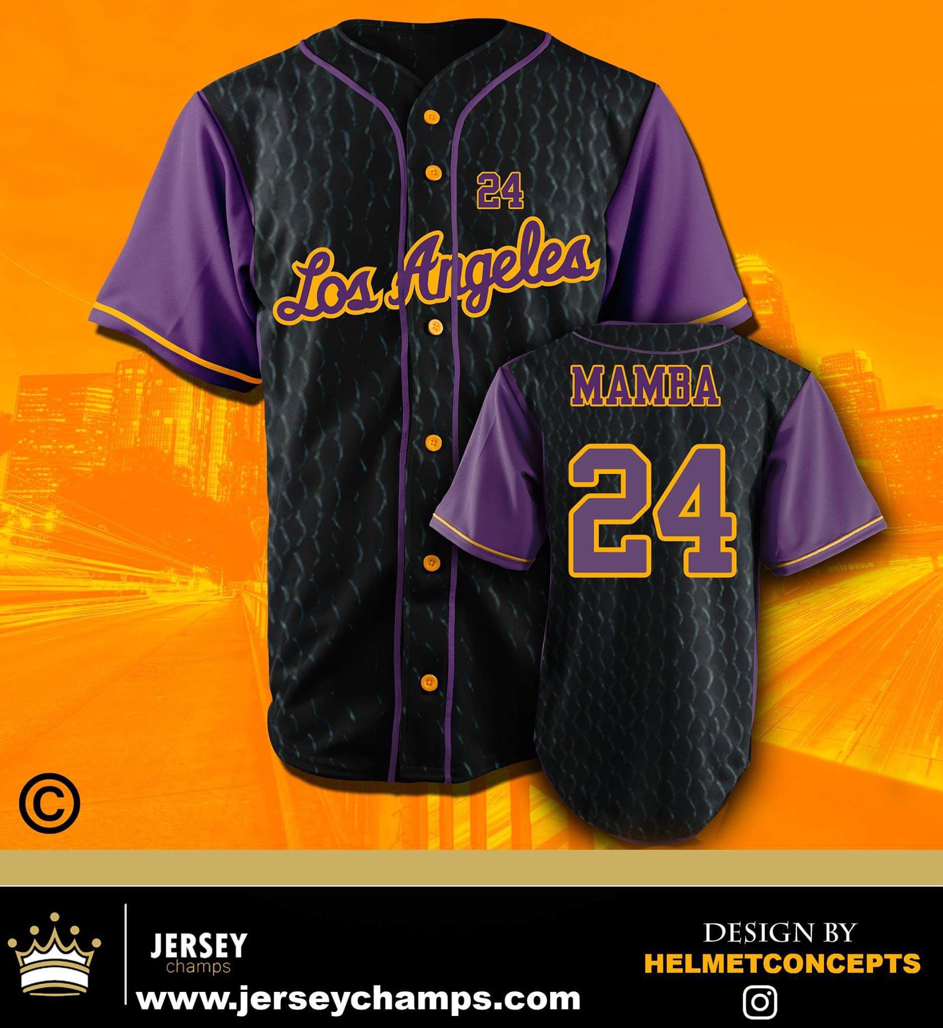 mamba baseball jersey