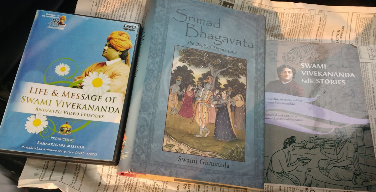 Today, as this is the last day at GoI, my driver, Sanjay, gifted these books to me. What a kind gesture! Feeling happy and thankful.