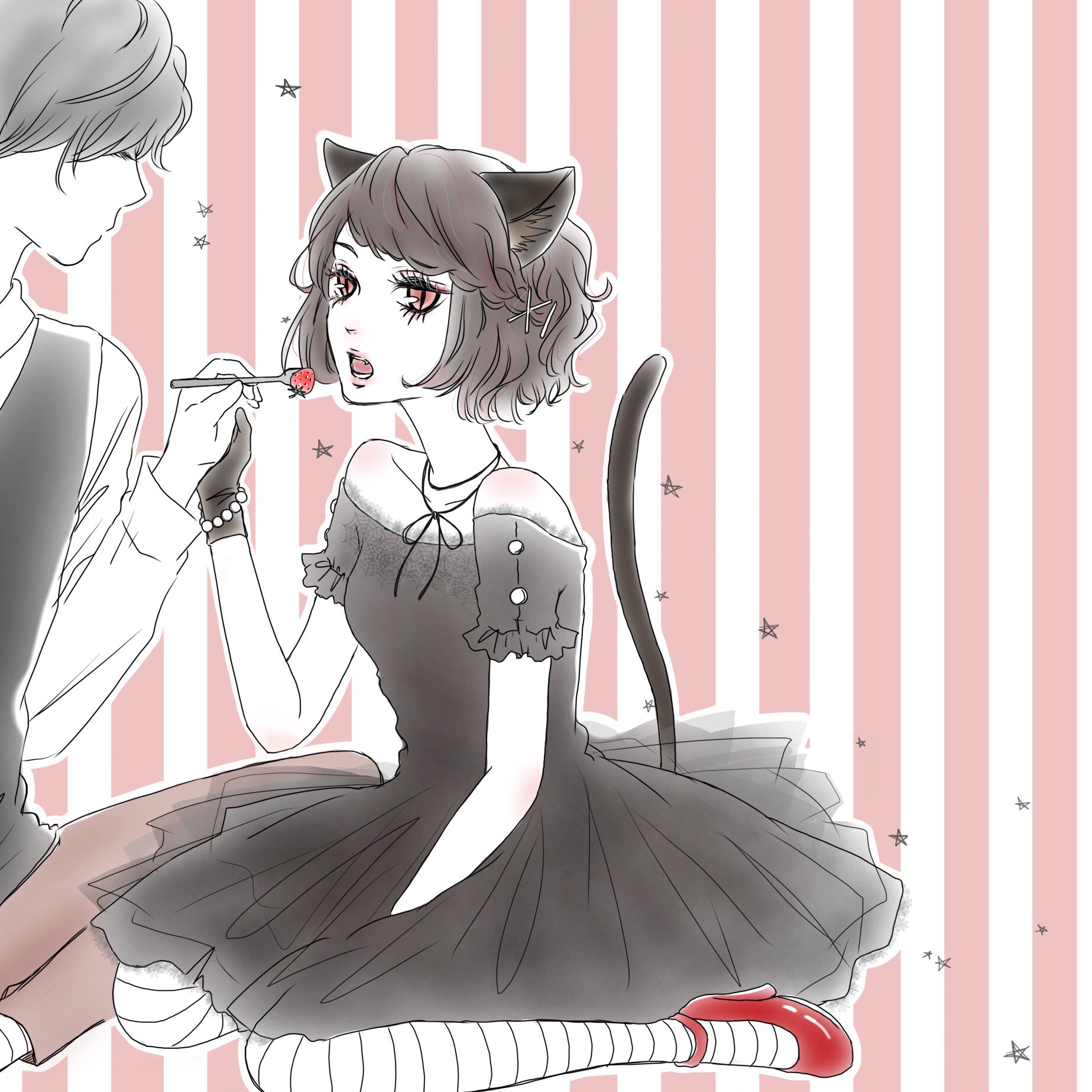 ま り も A Twitteren Halloween ハッピーハロウィン イラスト 黒猫 女の子 T Co Yh6kcgpn3z Twitter