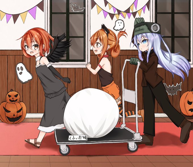 背景ってどうやって描くんですか(白目)
#第六駆逐隊 #ハロウィンイラスト 