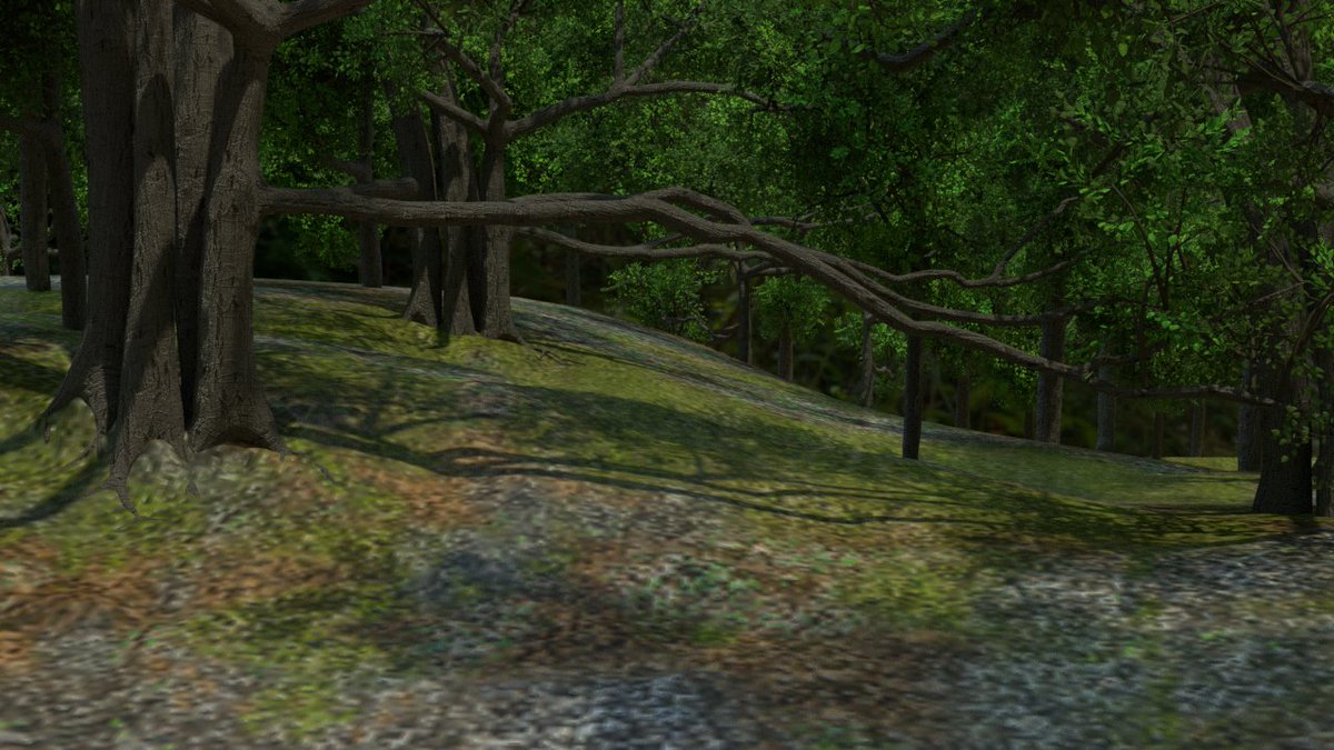JJWBlackRyder's tweet image. #b3d #WIP
Working on a forest scene based on the 6 part #CGGeek tutorial - created in #Blender 2.78 - up to Part 3 so far . . .