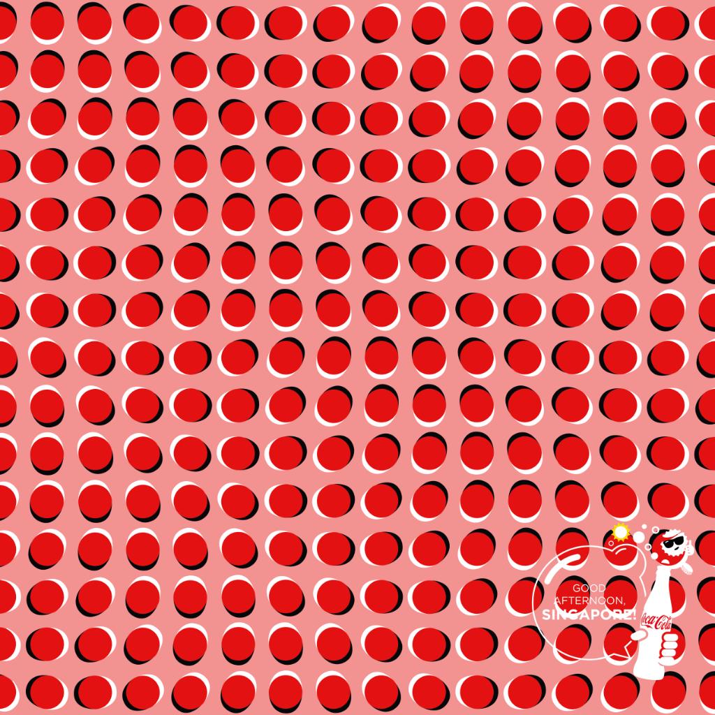 #Challenge: Are the #Coke bottle caps moving, or are your eyes playing tricks on you?

#CocaColaSG #PerkUpWithCoke