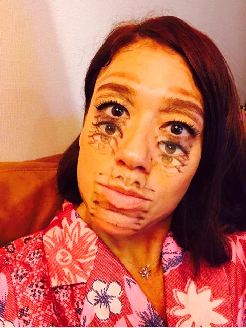 目がおかしくなったかと思ったｗｗｗこのLiLiCoのハロウィンメイクがやばすぎるｗｗｗ